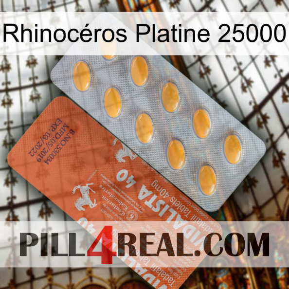 Rhinocéros Platine 25000 43